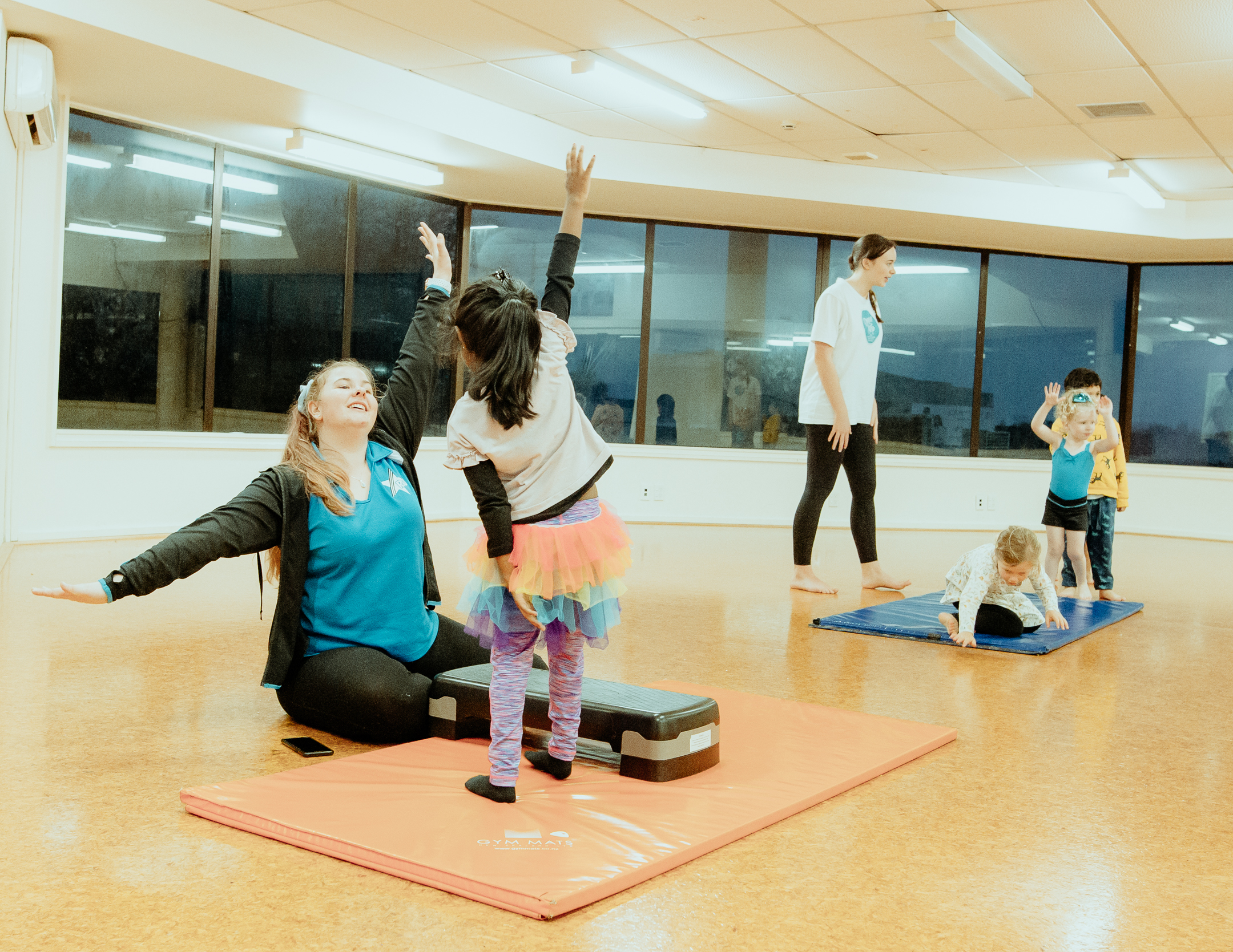 preschool acrodance class similar to gymnastics