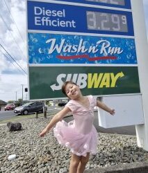 confident girl rising fuel costs